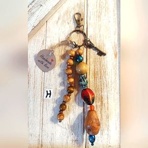 Beaded handcrafted keychain